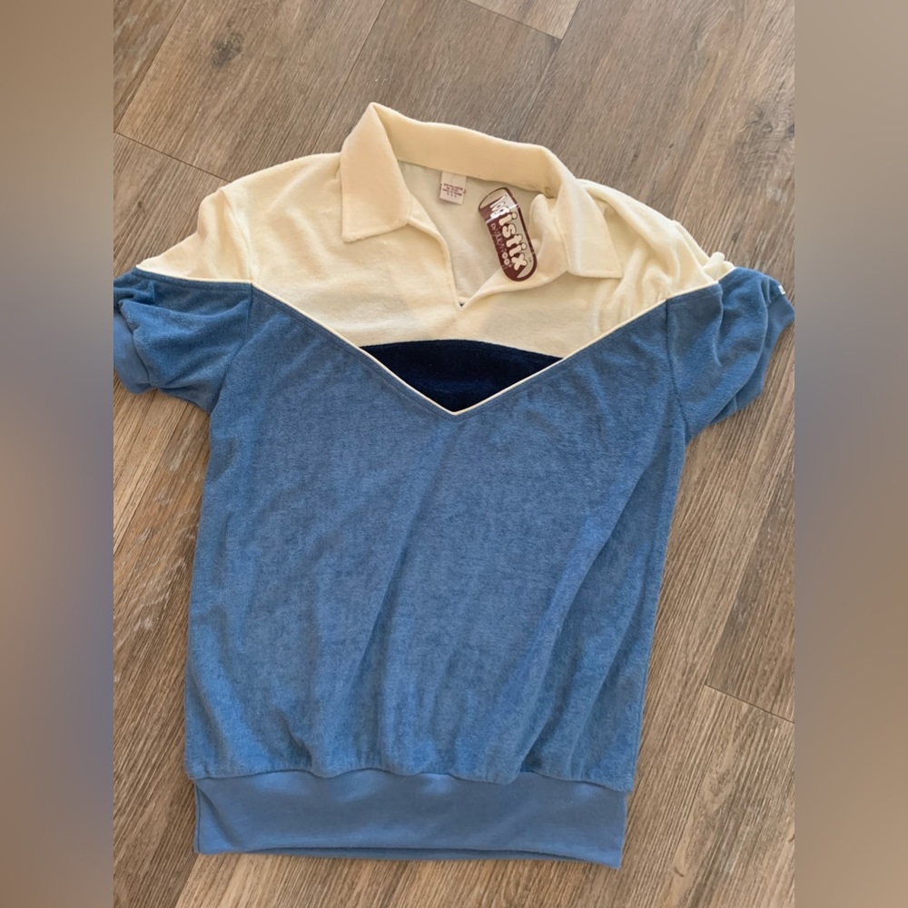 Vintage terry cloth golf top